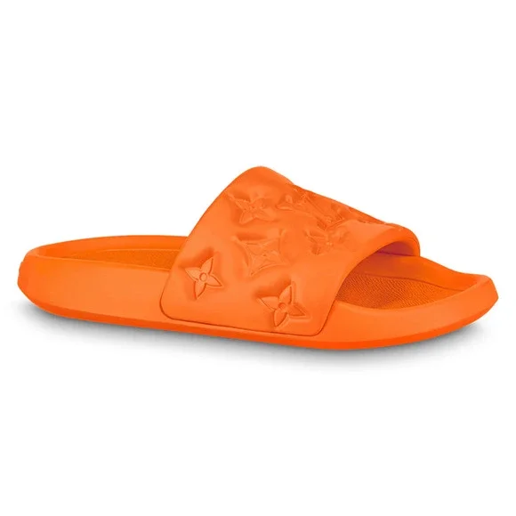 Louis Vuitton Men\'s Orange Monogram Waterfront Mule Sandals Louis Vuitton Men main image 3